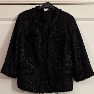 Chico's Black Textured Blazer